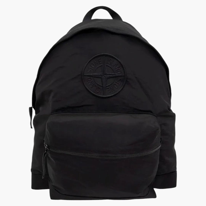 Stone Island Compass vyšívaný batoh černého batohu