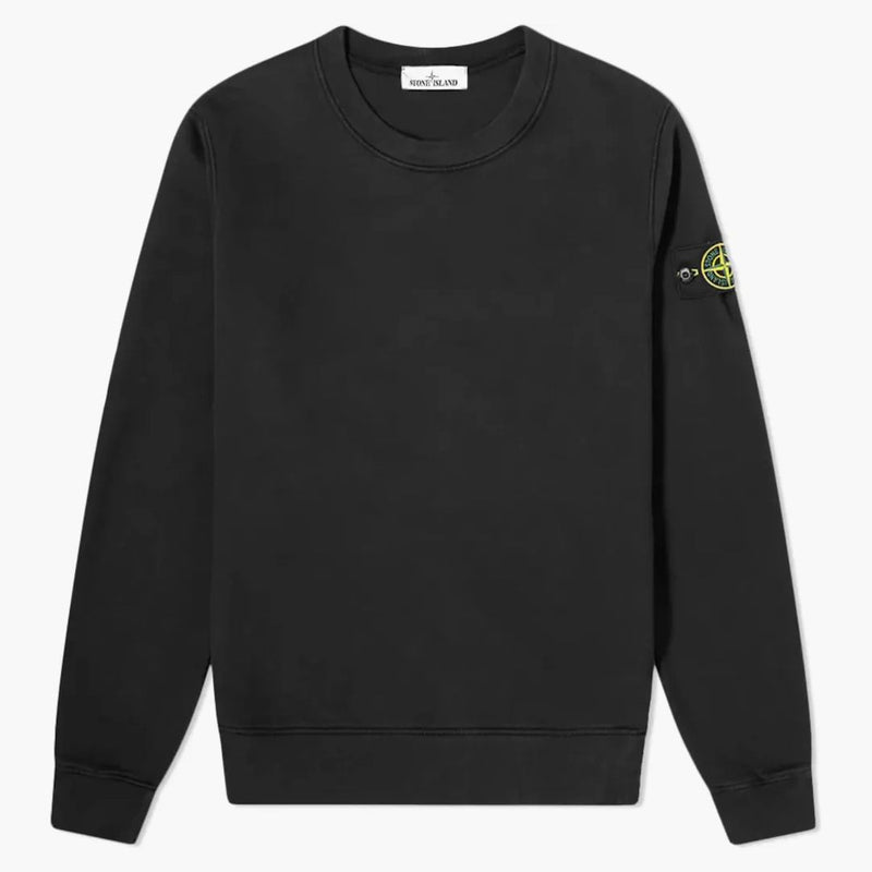 Stone Island obarvená posádka mikina černá