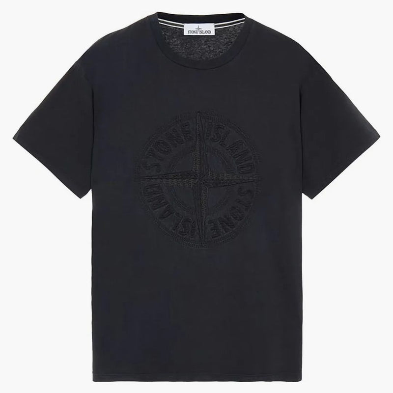 Stone Island Embroideded Logo T-Shirt Black