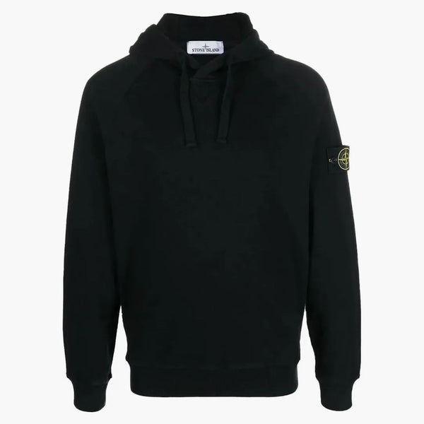 Stone Island Felpa Logo Logo Patch Hoodie Black