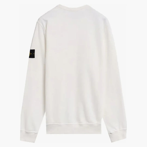 Stone Island Fleece Garment obarvená posádka bílá