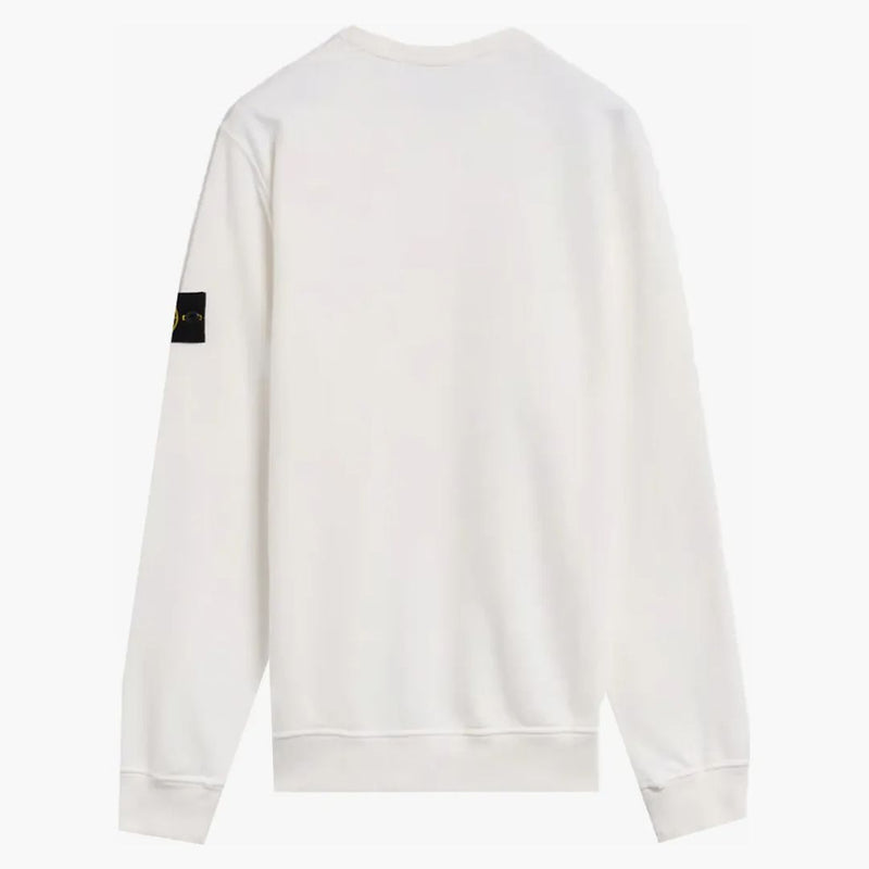 Stone Island Fleece Garment obarvená posádka bílá