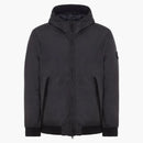 Stone Island Garment Dyed 40823 Crinkle Reps Recycled Nylon Primaloft-tc Jacket Black