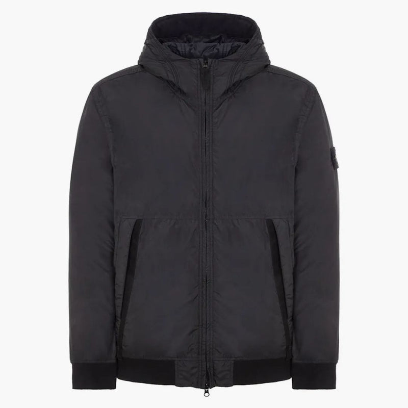 Stone Island oděv obarvený 40823 Crřky Reps Recyklované nylonové Primaloft-TC bunda černá