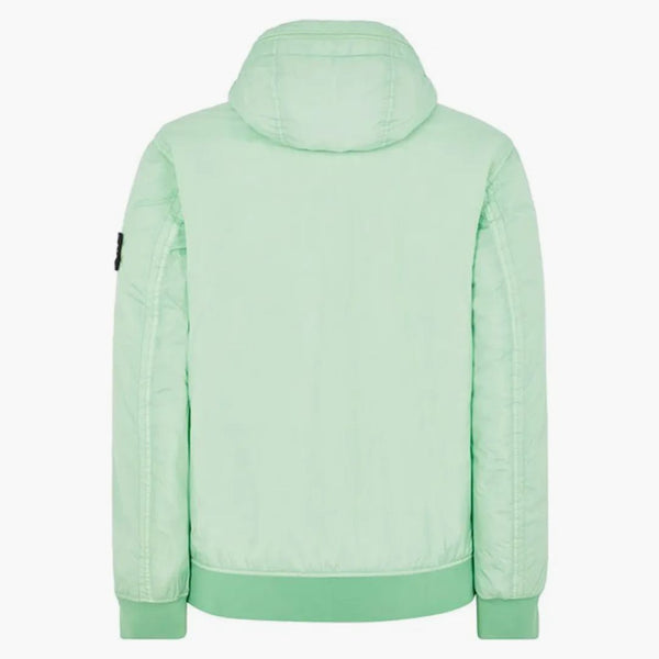 Stone Island oděv obarvený 40823 CRINKLE Reps Recyklovaný nylon Primaloft-TC bunda Světle zelená