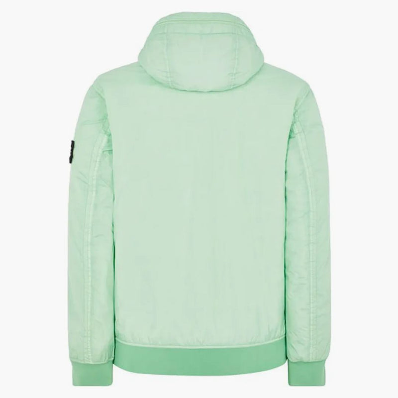 Stone Island oděv obarvený 40823 CRINKLE Reps Recyklovaný nylon Primaloft-TC bunda Světle zelená