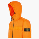 Stone Island Garment Dyed Hooded Jacket Orange