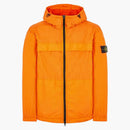 Stone Island Garment Dyed Hooded Jacket Orange
