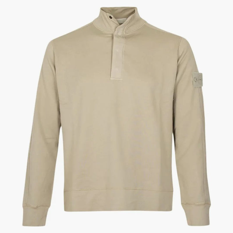 Stone Island Ghost Swater con bottoni beige
