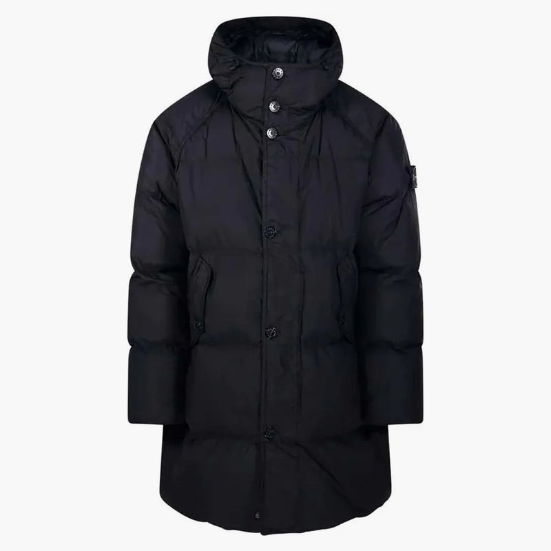 Stone Island Giaccone vera piuma skutečná down blouson bunda černá