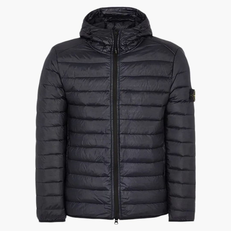 Stone Island Giubbotto Vera Piuma bunda tmavě modrá