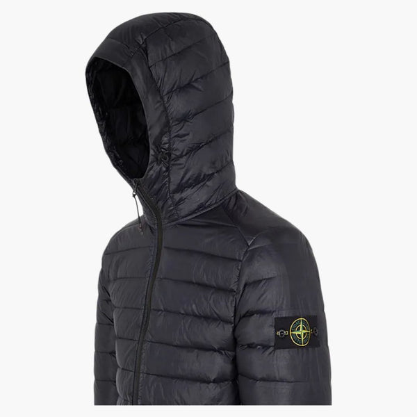 Stone Island Giubbotto Vera Piuma bunda tmavě modrá