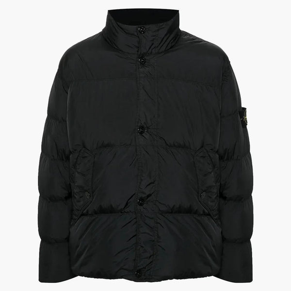 Stone Island Giubbotto Vera Piuma Real Down bunda černá