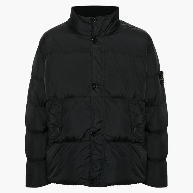 Stone Island Giubbotto Vera Piuma Real Down bunda černá