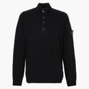 Stone Island Half Zip Up Sweater Black