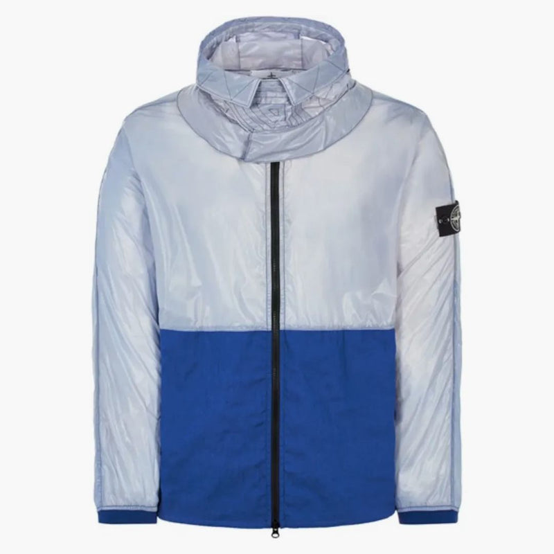 Stone Island Heat Reactive Lamy Cotton Linen Tela Jacket Blue