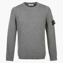 Stone Island Lambswool Crewneck Sweater Gray