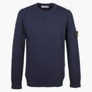 Stone Island Lambswool Crewneck Sweater Navy