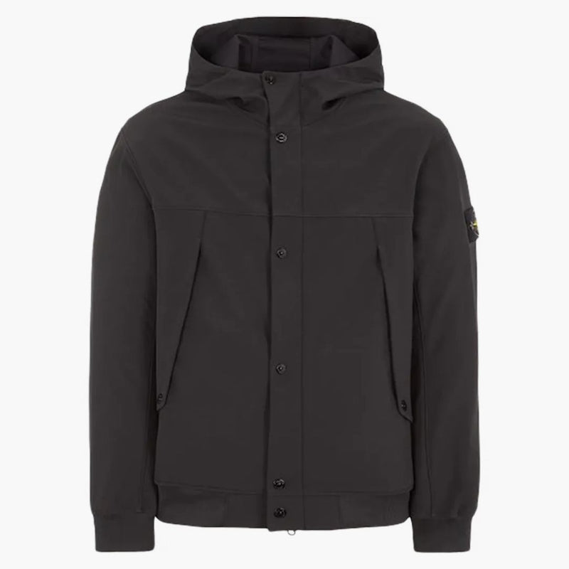 Stone Island Light Soft Shell-r Jacket Black