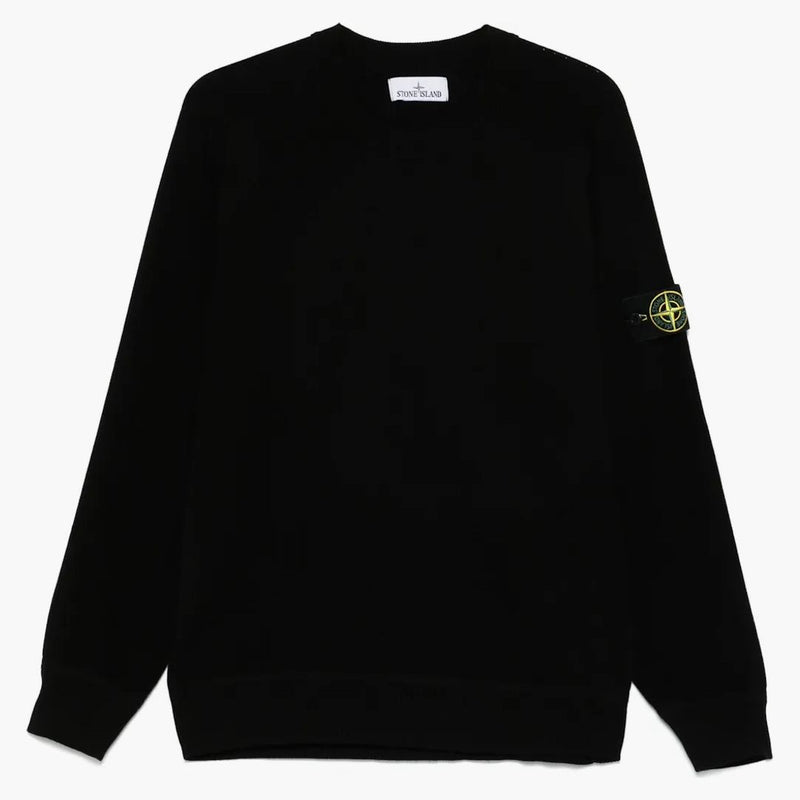 Logo Stone Island CrewNeck Black
