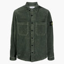 Stone Island Logo Patch Canvas Overhirt Sage