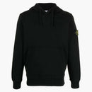 Stone Island Logo Patch Hoodie Black