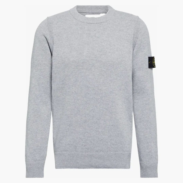 Stone Island Logo Patch Svetr šedý