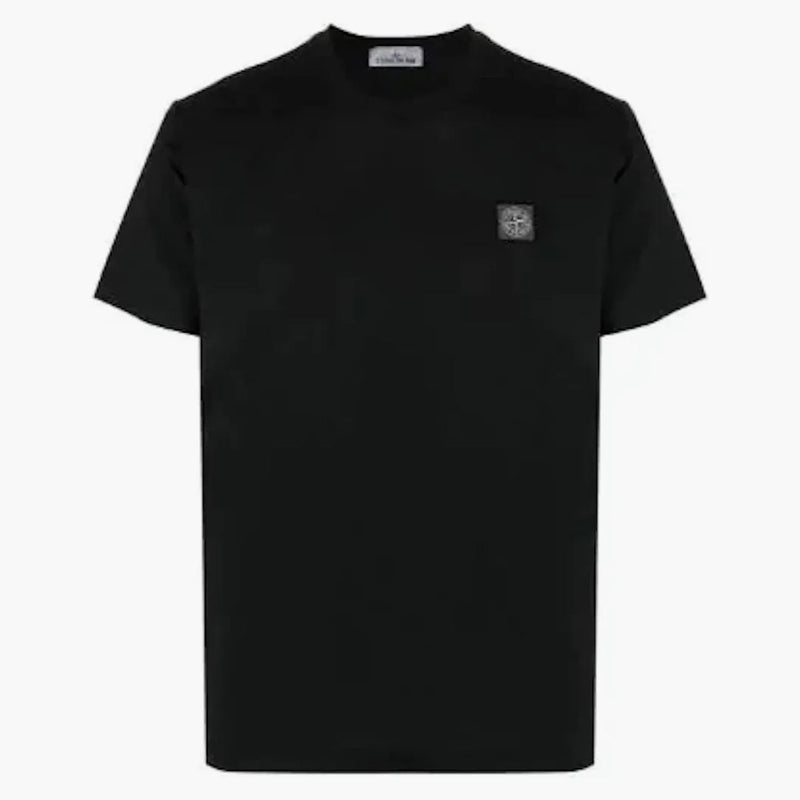 Stone Island Logo Patch T-Shirt Black