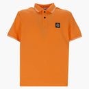 Logotipo de la isla de piedra poloshirt naranja