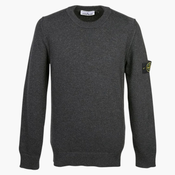 Stone Island Logo Sweater Charcoal