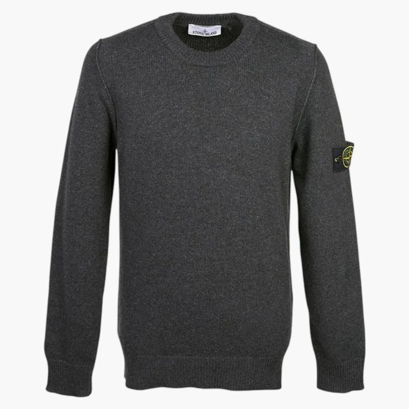 Stone Island Logo Sweater Charcoal