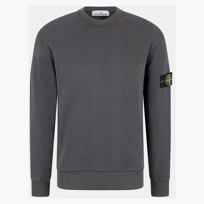Stone Island Logo Sweatshirt Charcoal
