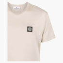 T-shirt z logo Stone Island Beige
