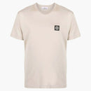 T-shirt z logo Stone Island Beige