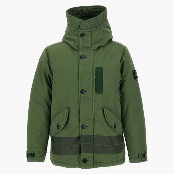 Stone Island neprůhledný nylon až do TC bunda olive