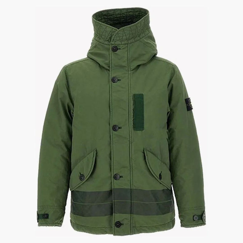 Stone Island neprůhledný nylon až do TC bunda olive