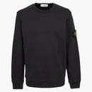 Stone Island Organic Cotton Fleece Crewneck Black