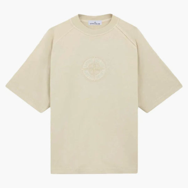 Stone Island Organic Cotton Jersey tričko béžové