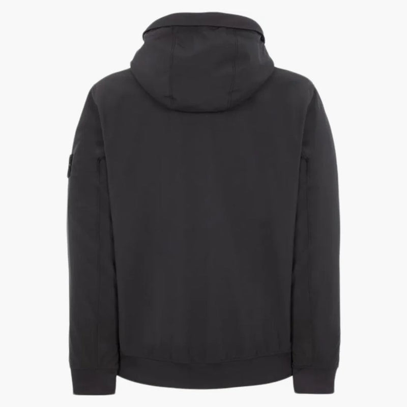 Stone Island Q0122 Soft Shell-R_e.dye Technology Jacket Black