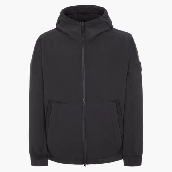 Stone Island Q0122 Soft Shell-R_e.dye Technology Jacket Black