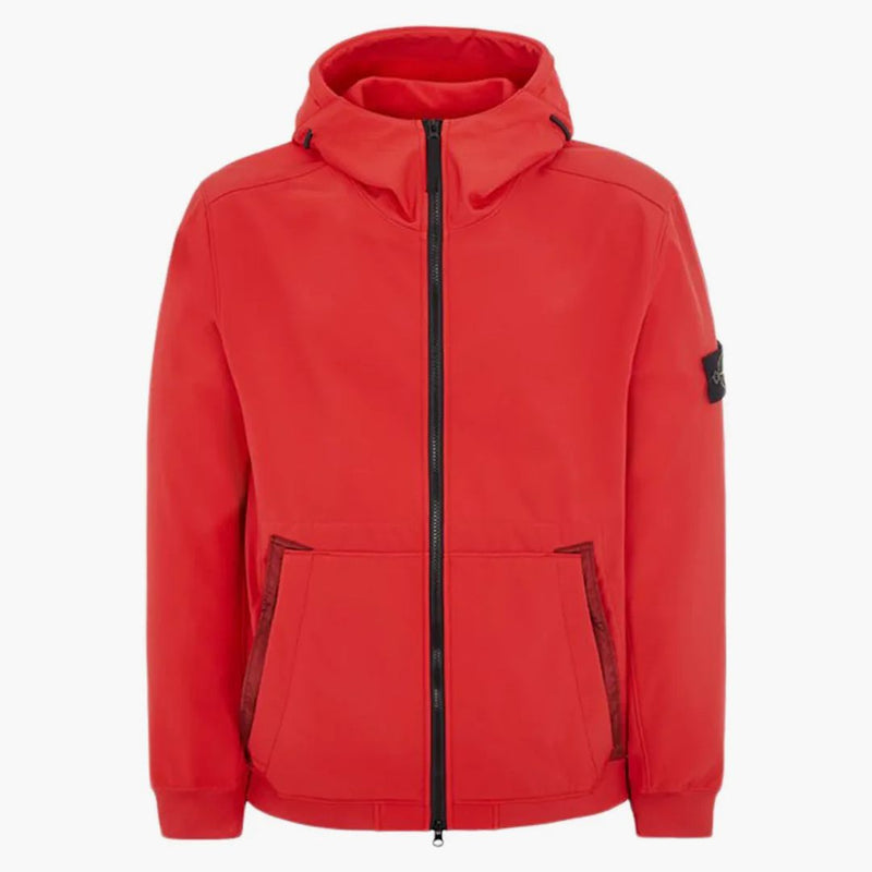 Stone Island Q0122 Soft Shell-R_e.dye Technology Jacket Red