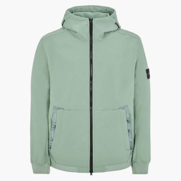 Stone Island Q0122 Soft Shell-R_e.dye Technology Jacket Sage Green