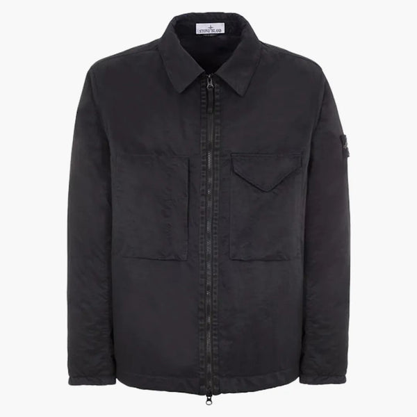 Stone Island Q0321 neprůhledný nylon až s černou bundou Primaloft-TC
