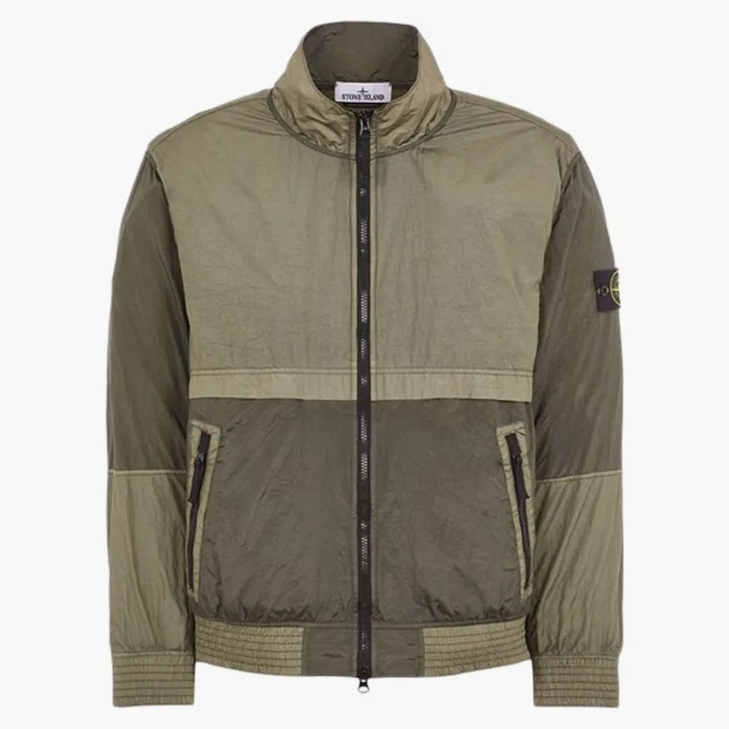 Stone Island regeneroval nylon blouson musk green