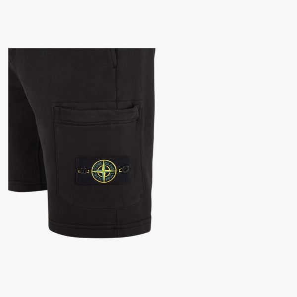 Stone Island Pravidelné fit Cargo Bermuda Shorts Black