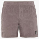 Stone Island Regular Fit Nylon Swim Trunks Dove Gray