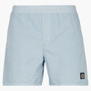 Stone Island Regular Fit Nylon Swim Trunks Sky Blue
