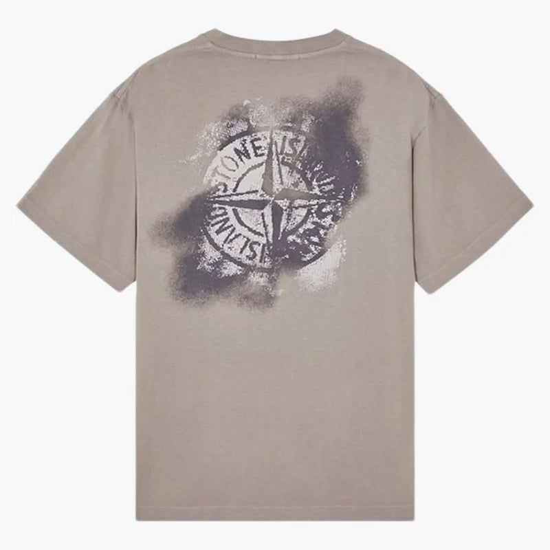 Stone Island krátký rukáv 'camo one' tričko holubice šedá