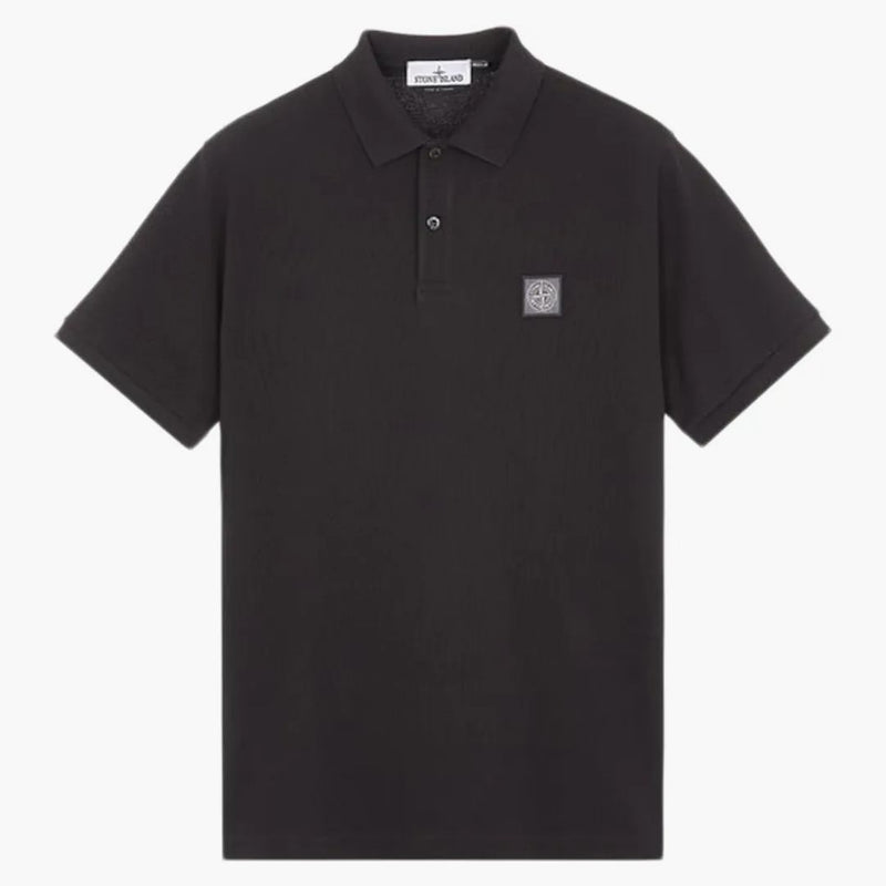 Stone Island Short Sleeve Polo Black