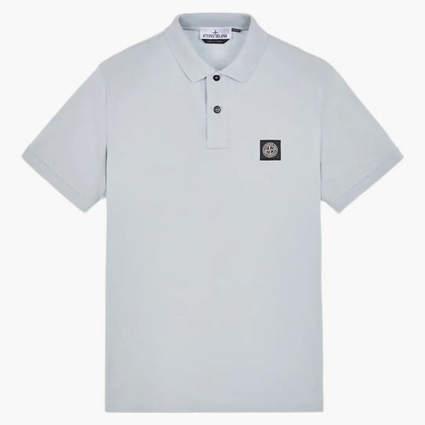 Stone Island krátký rukáv pólo štíhlé fit oblohy modrá